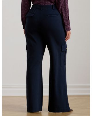 Ponte Wide Leg Cargo Pants