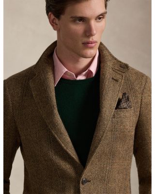 Herringbone Wool Tweed Jacket