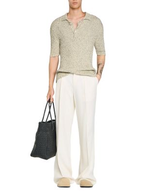 Raffaele Marl Cotton Knit Polo Shirt
