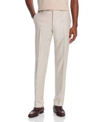 Siena Flat Front Wool Trousers 