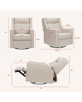 Kiwi Deluxe Power Recliner & Swivel Glider with Heat & Massage