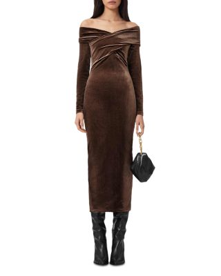 Delta Velvet Midi Dress