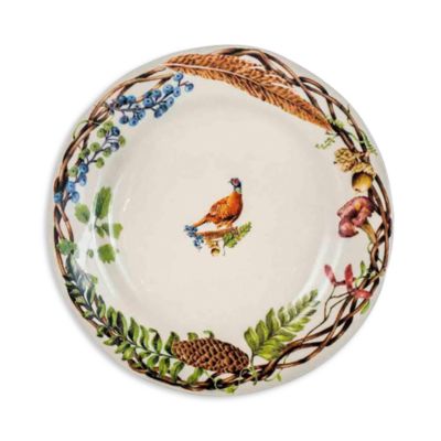 Forest Walk Caf&eacute; Au Lait Dessert/Salad Plate, Assorted Set 4