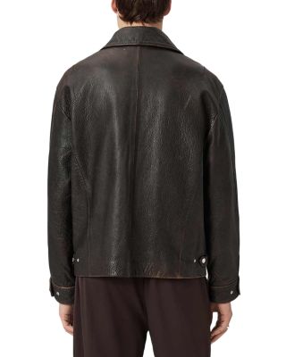 Leather Oversized Jacket