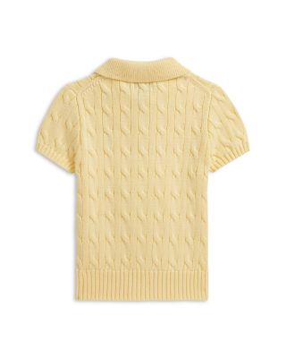 Boys' Cable Knit Cotton Polo Sweater - Little Kid