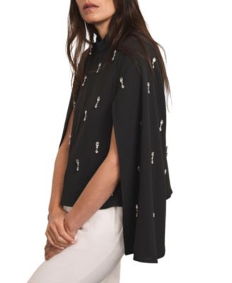  Women's Embellished Cape Top