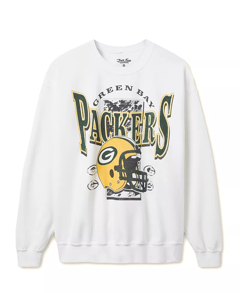 Junk Food Clothing Unisex Nfl Green Bay Packers Conversion Flea Market Crew Fleece