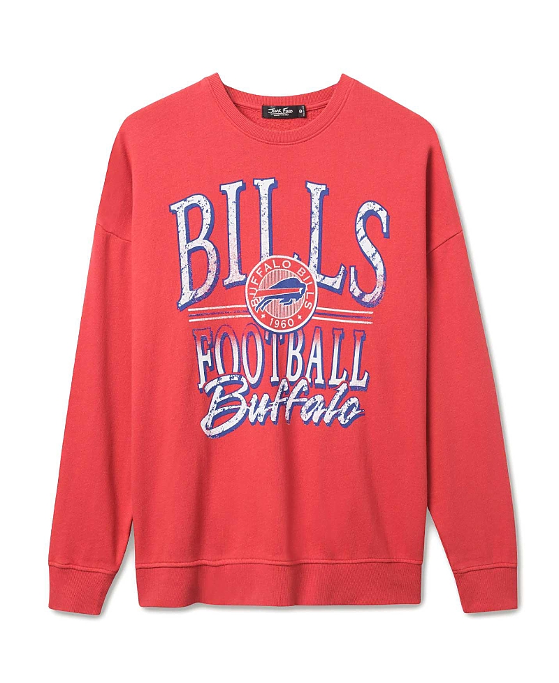 Junk Food Clothing Unisex Nfl Buffalo Bills Lateral Crew Fleece