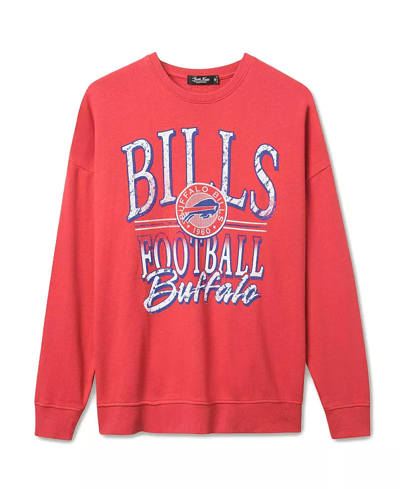 Junk Food Clothing Unisex Nfl Buffalo Bills Lateral Crew Fleece
