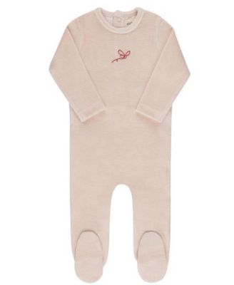  Unisex Velour Stripe Collection Footie + Beanie - Baby