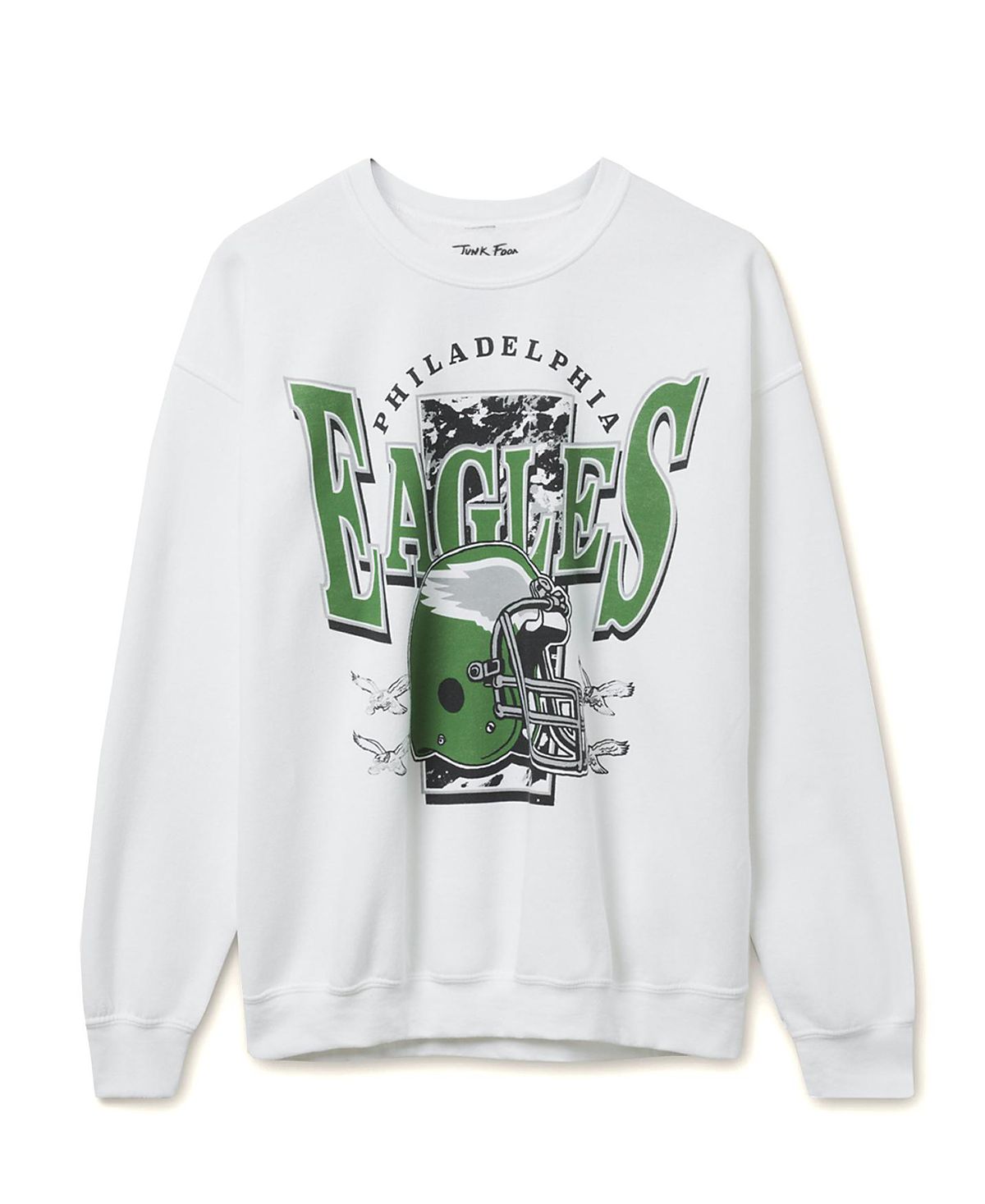 Junk Food Clothing Unisex Nfl Philadelphia Eagles Conversion Flea Market Crew Fleece