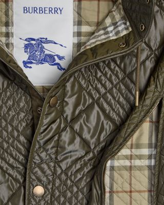 Neve Quilted Check Cape