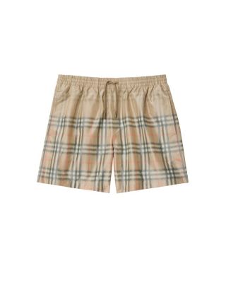 5.7" Gradient Check Swim Shorts