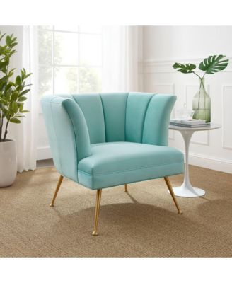  Veronica Channel Tufted Performance Velvet Armchair