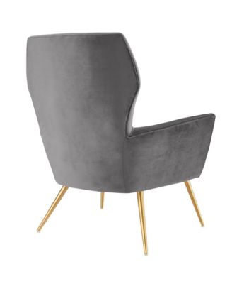  Renata Button Tufted Performance Velvet Armchair
