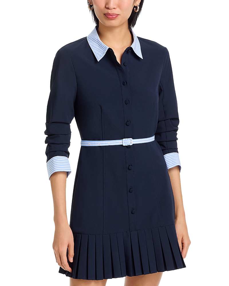 Cinq a Sept Luci Stripe Shirting Mini Dress