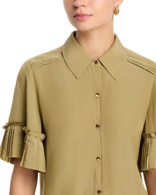 Brandy Pleated Shirt