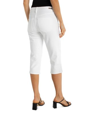Spring Mid Rise Capri Jeans in Bright White
