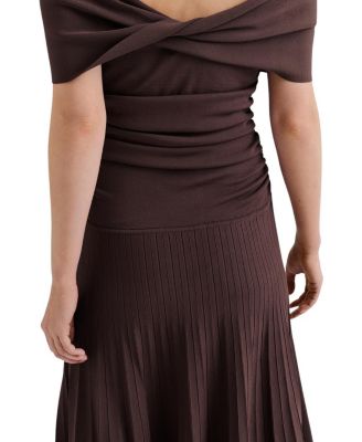 Althena Off Shoulder Knitted Dress