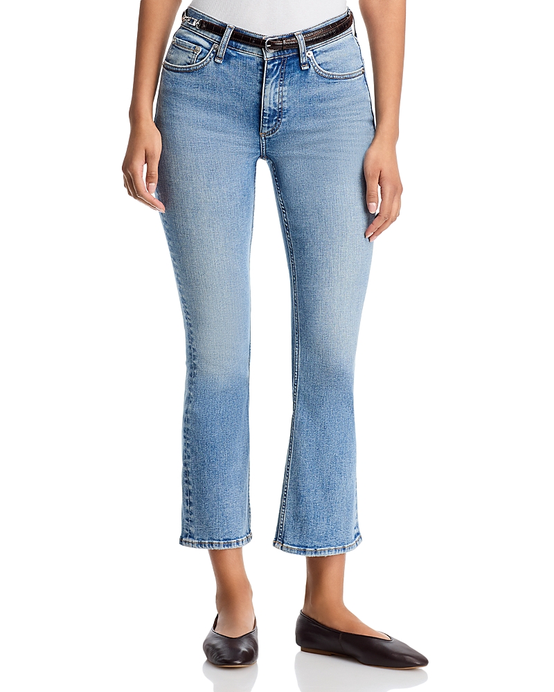 rag & bone Flexi Peyton Mid Rise Ankle Jeans in Tansy
