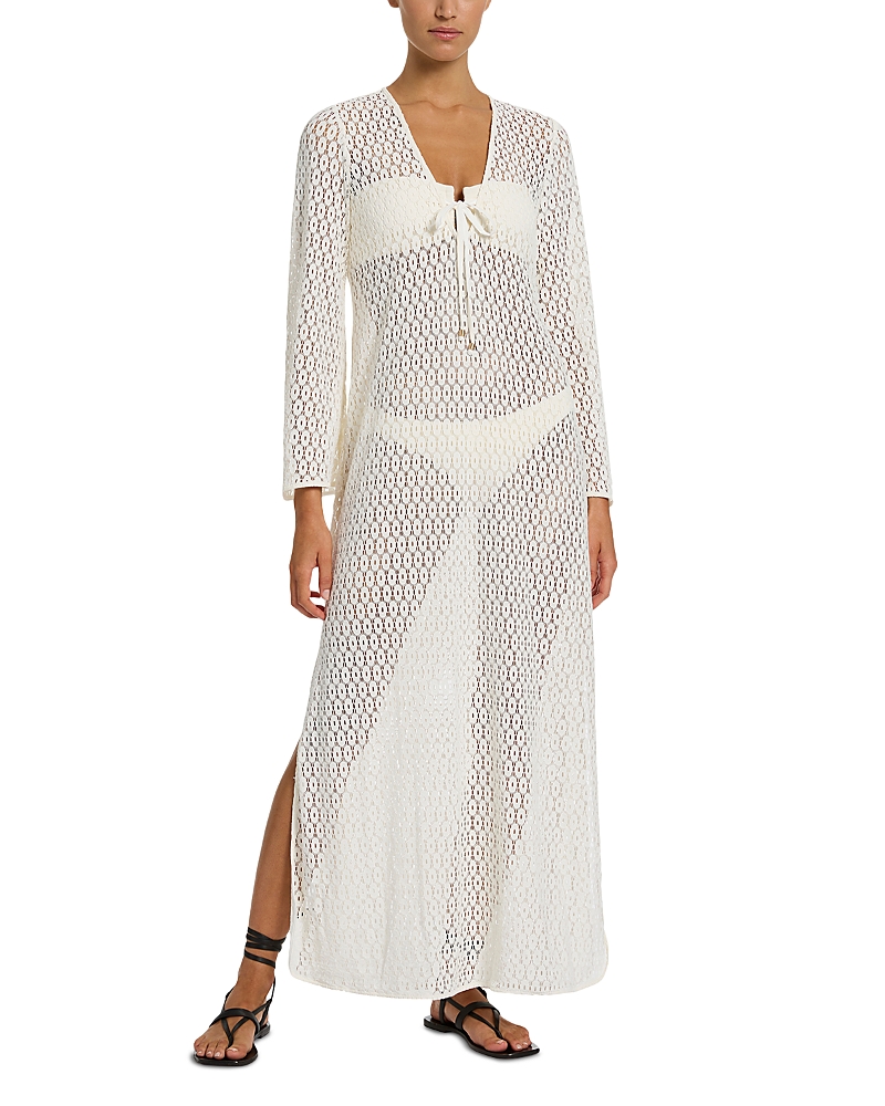 Jets Stretch Lace Maxi Kaftan Cover Up