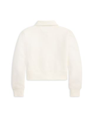 Girls' Double Knit Collared Boxy Sweatshirt - Big Kid