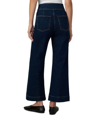 The Ella High Rise Wide Leg Ankle Jeans in Magnetic