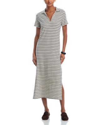 Corin Striped Collared Midi Dress