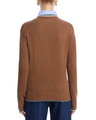 Mixed Media Sweater Top