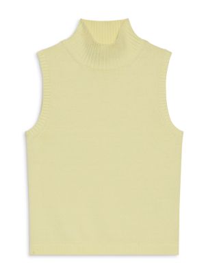 Mock Neck Sleeveless Sweater 