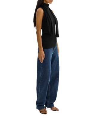 Mock Neck Sleeveless Top