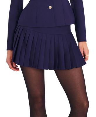 Skylar Pleated A-Line Mini Skirt