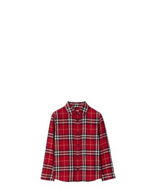 Boys' Check Cotton Flannel Shirt - Little Kid, Big Kid