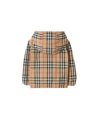 Boys' Reversible Check Hooded Jacket - Baby, Little Kid