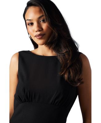 Cowl Back Maxi Bridesmaid Dress