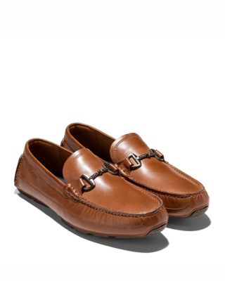 Men's Hutchison Grand Brown Leather Driving Loafers
