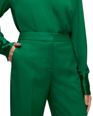 Wool Blend Wide Leg Pants