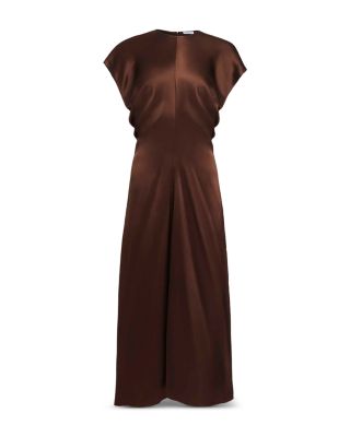 Draped Silk Dress
