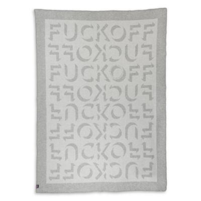 Expletive Merino Wool Fleece Throw