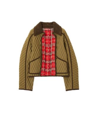 Cropped Quilted Nylon Floriston Jacket