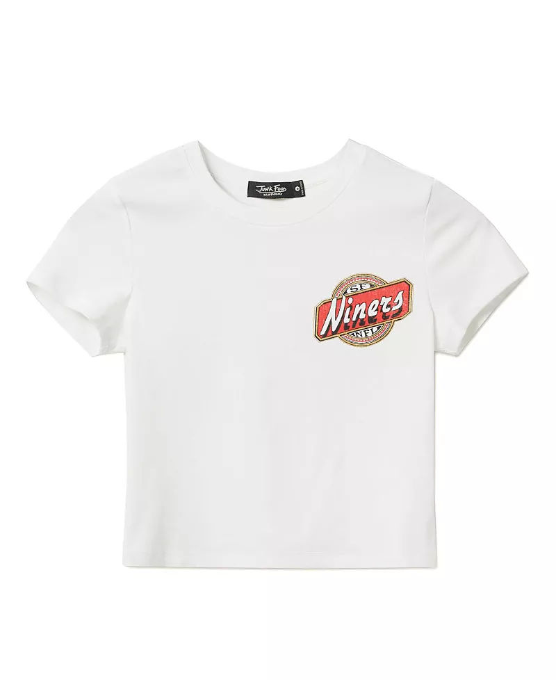 Junk Food Clothing Women's Nfl San Francisco 49ers Cheers Baby Tee