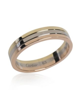 Vendome Louis Cartier 4.8mm 18k 3 Tone Gold Band