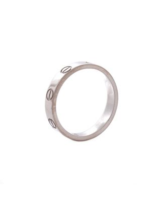 Love Wedding Band Ring 18K White Gold