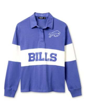  Women's NFL Buffalo Bills Rugby Long Sleeve Sweater
