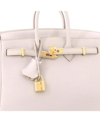 Birkin 25 Handbag Light Togo with Gold Hardware