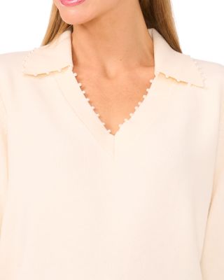 Meliora Collared V Neck Top