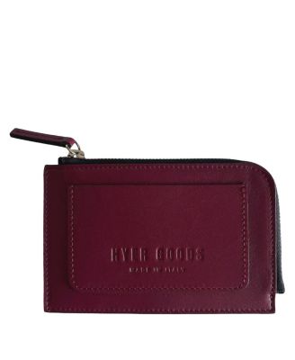  Italian Leather Piccolo Zip-Around Card Wallet