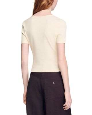 Embellished Cropped Tee