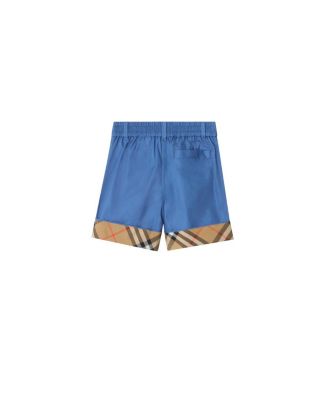 Boys' Check Turn-up Cotton Shorts - Little Kid, Big Kid