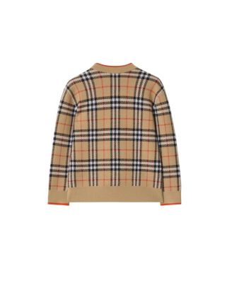 Girls' Check Wool Cardigan - Little Kid, Big Kid